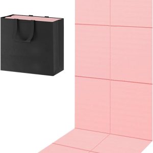 Foldable yoga mat with markings